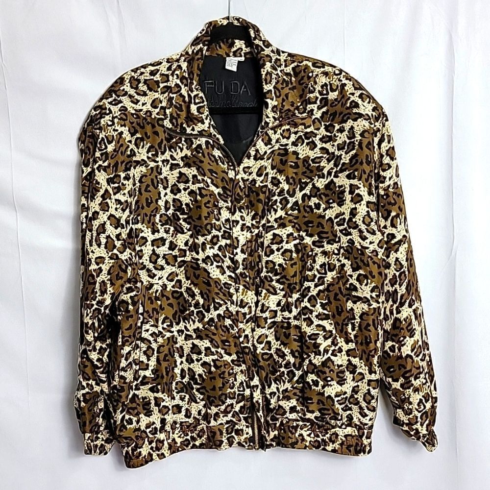 FU DA INTERNATIONAL.. vintage leopard print jacket..